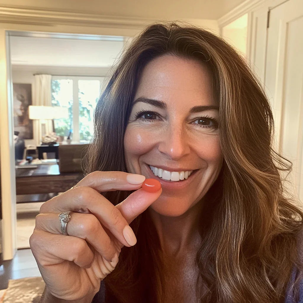 Woman smiling